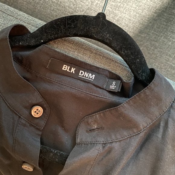 BLK DNM Oversized Sheer Tunic Shirt - Picture 4 of 5